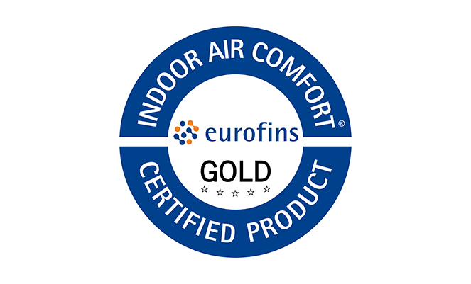 Indoor Air Comfort Gold garantit de faibles émissions